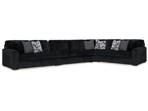 Midnight-Madness Onyx 4-Piece Sectional - Ornate Home