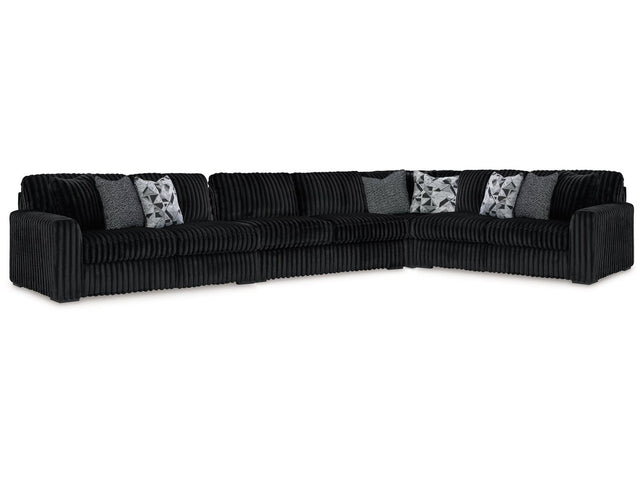 Midnight-Madness Onyx 4-Piece Sectional - Ornate Home