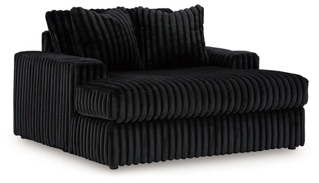 Midnight-Madness Onyx 4-Piece Sectional & Oversized Chaise - Ornate Home