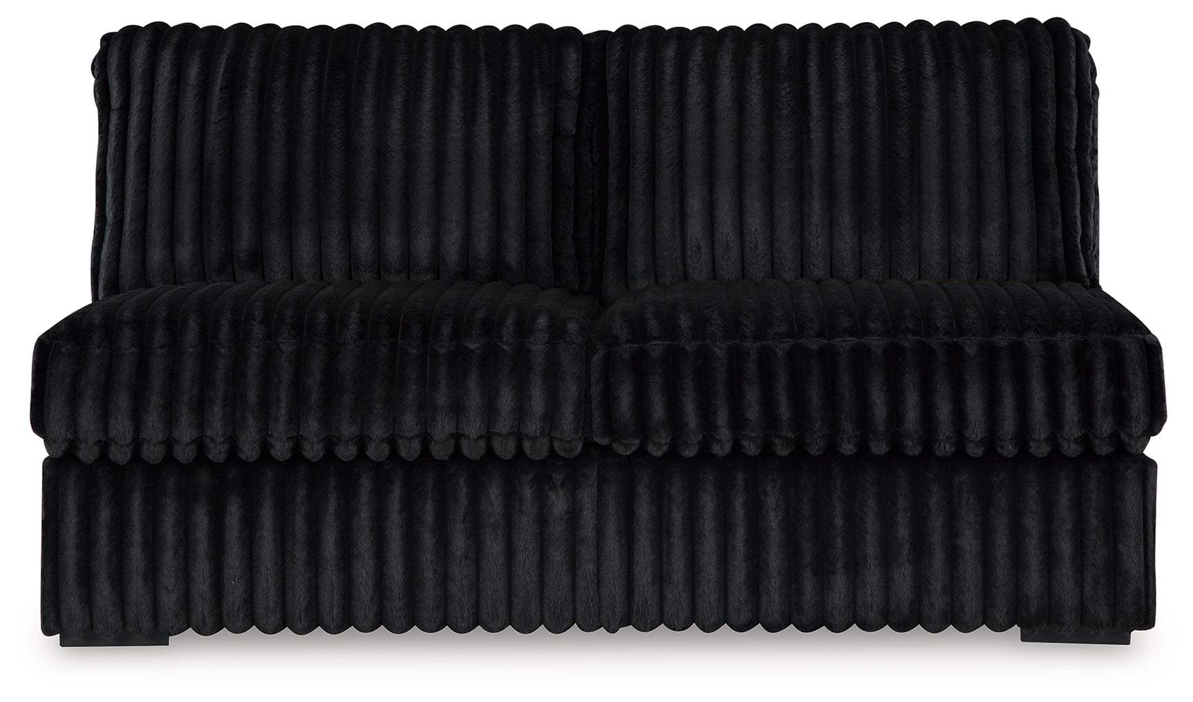 Midnight-Madness Onyx 4-Piece Sectional and Ottoman (Online Special Price) - Ornate Home