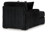 Midnight-Madness Onyx 4-Piece Sectional and Ottoman - Ornate Home