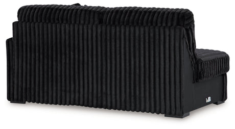 Midnight-Madness Onyx 4-Piece Sectional and Ottoman - Ornate Home