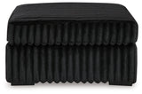 Midnight-Madness Onyx 4-Piece Sectional and Oversized Accent Ottoman (Online Special Price) - Ornate Home