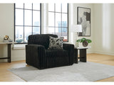 Midnight-Madness Onyx Chair and a Half - Ornate Home