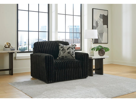 Midnight-Madness Onyx Chair and a Half - Ornate Home