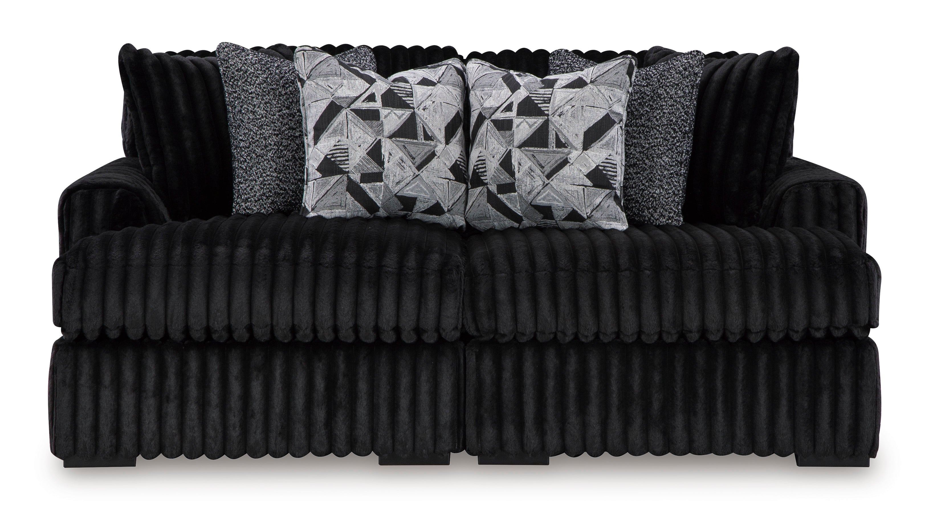 Ashley Furniture Midnight-Madness Onyx Corduroy 2-Piece Double