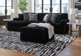 Midnight-Madness Onyx Corduroy 2-Piece LAF Chaise Sectional (Online Special Price) - Ornate Home