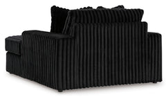 Midnight-Madness Onyx Corduroy 2-Piece LAF Chaise Sectional - Ornate Home