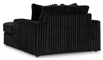 Midnight-Madness Onyx Corduroy 2-Piece LAF Chaise Sectional - Ornate Home