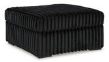 Midnight-Madness Onyx Corduroy 3-Piece Symmetrical Sectional (Online Special Price) - Ornate Home