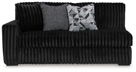 Midnight-Madness Onyx Corduroy Modular Sectional Units - Ornate Home