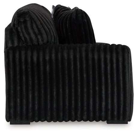 Midnight-Madness Onyx Corduroy Modular Sectional Units - Ornate Home