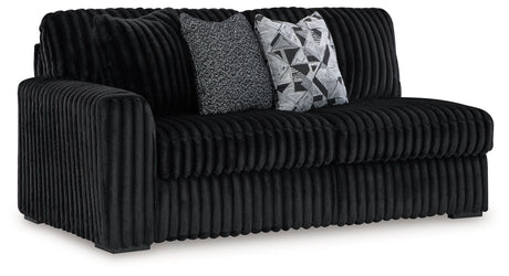 Midnight-Madness Onyx Corduroy Modular Sectional Units - Ornate Home
