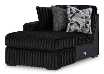 Midnight-Madness Onyx Corduroy Modular Sectional Units - Ornate Home