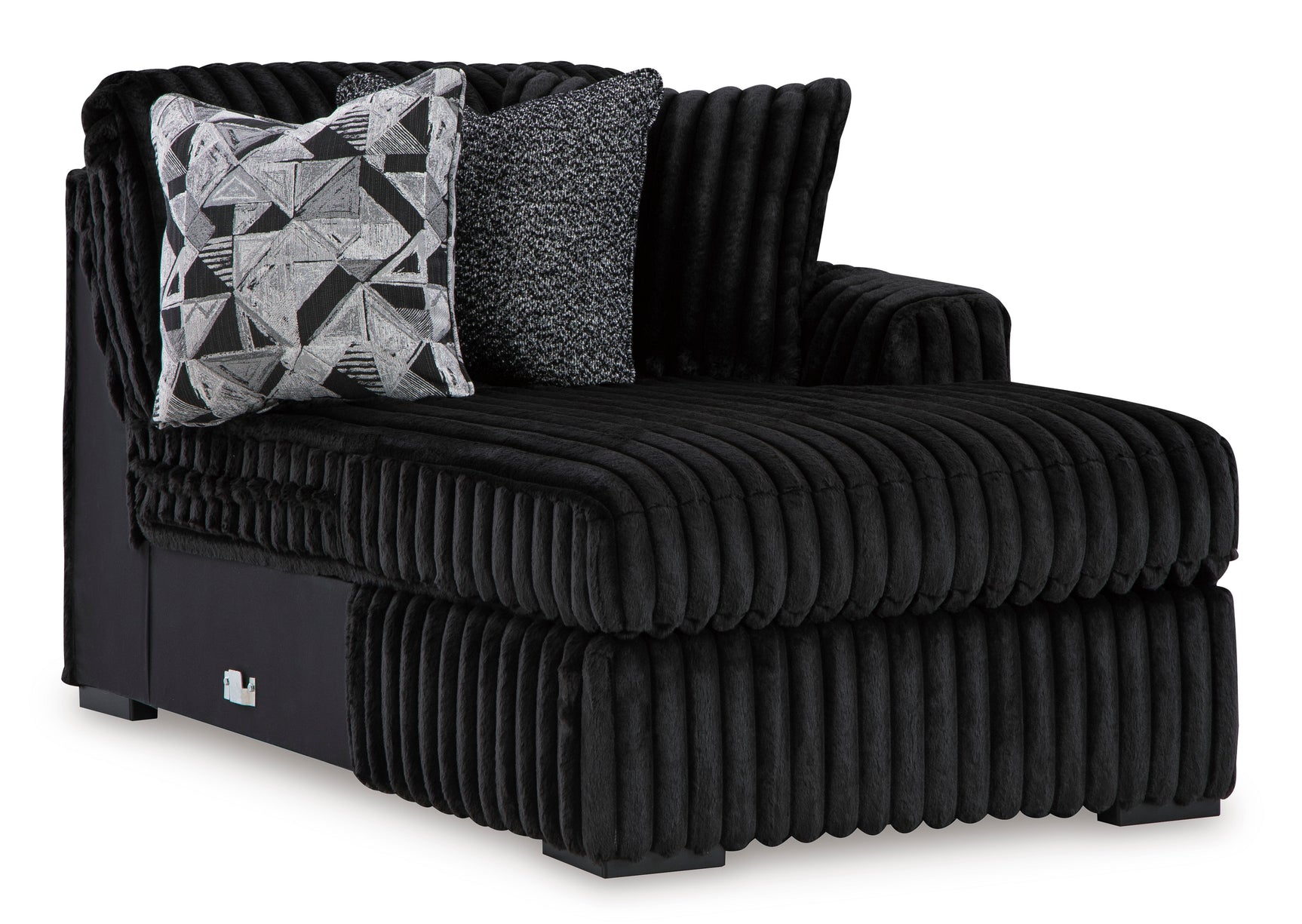 Midnight-Madness Onyx Corduroy Modular Sectional Units - Ornate Home