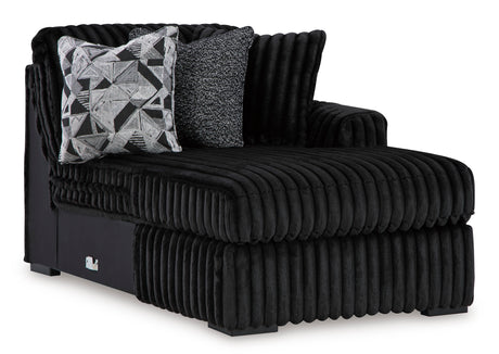 Midnight-Madness Onyx Corduroy Modular Sectional Units - Ornate Home