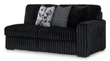 Midnight-Madness Onyx Corduroy Modular Sectional Units - Ornate Home