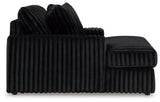 Midnight-Madness Onyx Corduroy Oversized Chaise - Ornate Home