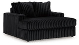 Midnight-Madness Onyx Corduroy Oversized Chaise - Ornate Home