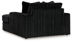 Midnight-Madness Onyx Corduroy Oversized Chaise - Ornate Home