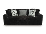 Midnight-Madness Onyx Corduroy Sofa (Online Special Price) - Ornate Home
