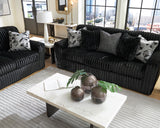 Midnight-Madness Onyx Corduroy Sofa (Online Special Price) - Ornate Home