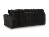 Midnight-Madness Onyx Corduroy Sofa - Ornate Home