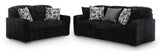 Midnight-Madness Onyx Corduroy Sofa and Loveseat Living Room Set (Online Special Price) - Ornate Home