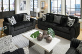 Midnight-Madness Onyx Corduroy Sofa and Loveseat Living Room Set (Online Special Price) - Ornate Home