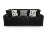 Midnight-Madness Onyx Corduroy Sofa and Loveseat Living Room Set (Online Special Price) - Ornate Home
