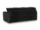 Midnight-Madness Onyx Corduroy Sofa and Loveseat Living Room Set (Online Special Price) - Ornate Home