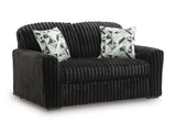Midnight-Madness Onyx Corduroy Sofa and Loveseat Living Room Set (Online Special Price) - Ornate Home