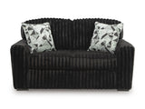 Midnight-Madness Onyx Corduroy Sofa and Loveseat Living Room Set (Online Special Price) - Ornate Home
