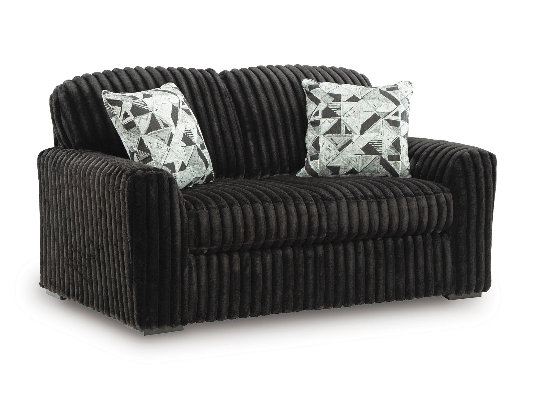Midnight-Madness Onyx Loveseat (Online Special Price) - Ornate Home