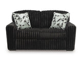 Midnight-Madness Onyx Loveseat - Ornate Home