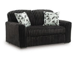 Midnight-Madness Onyx Loveseat - Ornate Home