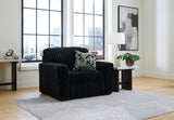 Midnight-Madness Onyx Sofa, Loveseat and Oversized Chair - Ornate Home