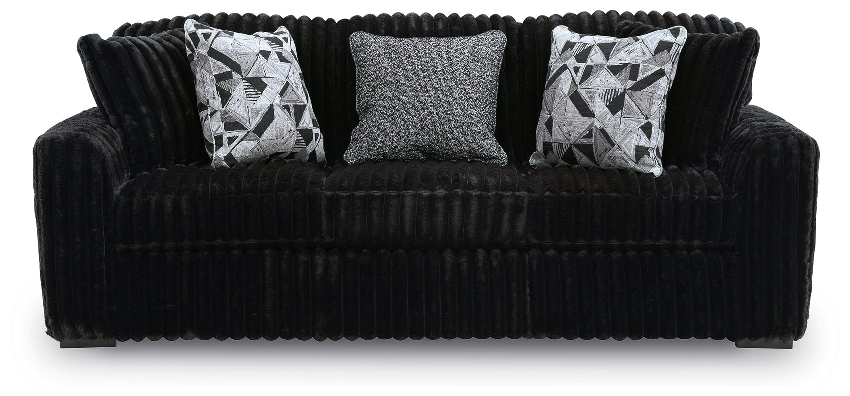 Midnight-Madness Onyx Sofa and Loveseat - Ornate Home