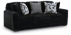 Midnight-Madness Onyx Sofa and Loveseat - Ornate Home