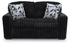 Midnight-Madness Onyx Sofa and Loveseat - Ornate Home