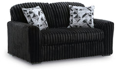 Midnight-Madness Onyx Sofa and Loveseat - Ornate Home