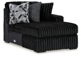 Midnight-Madness Onyx Super Chaise and Oversized Chaise (Online Special Price) - Ornate Home