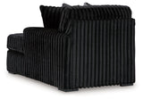 Midnight-Madness Onyx Super Chaise and Oversized Chaise (Online Special Price) - Ornate Home