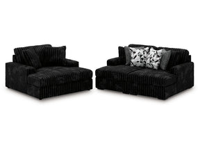 Midnight-Madness Onyx Super Chaise and Oversized Chaise - Ornate Home