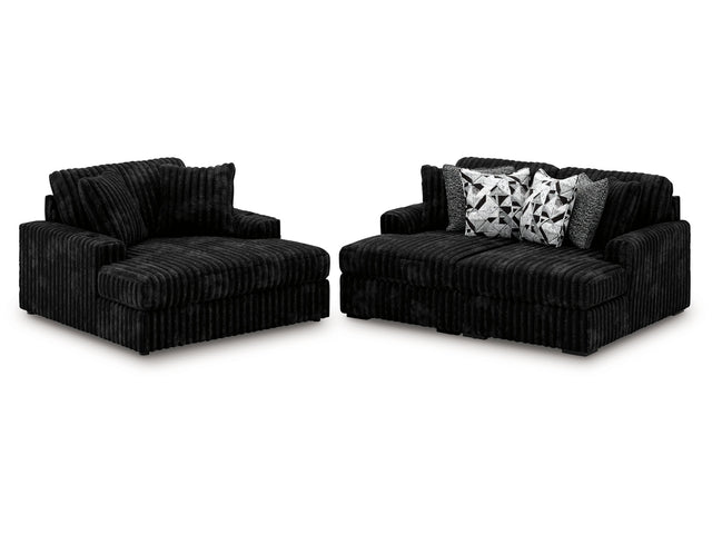 Midnight-Madness Onyx Super Chaise and Oversized Chaise - Ornate Home