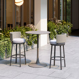 Midnight White Wave Barstool - Ornate Home