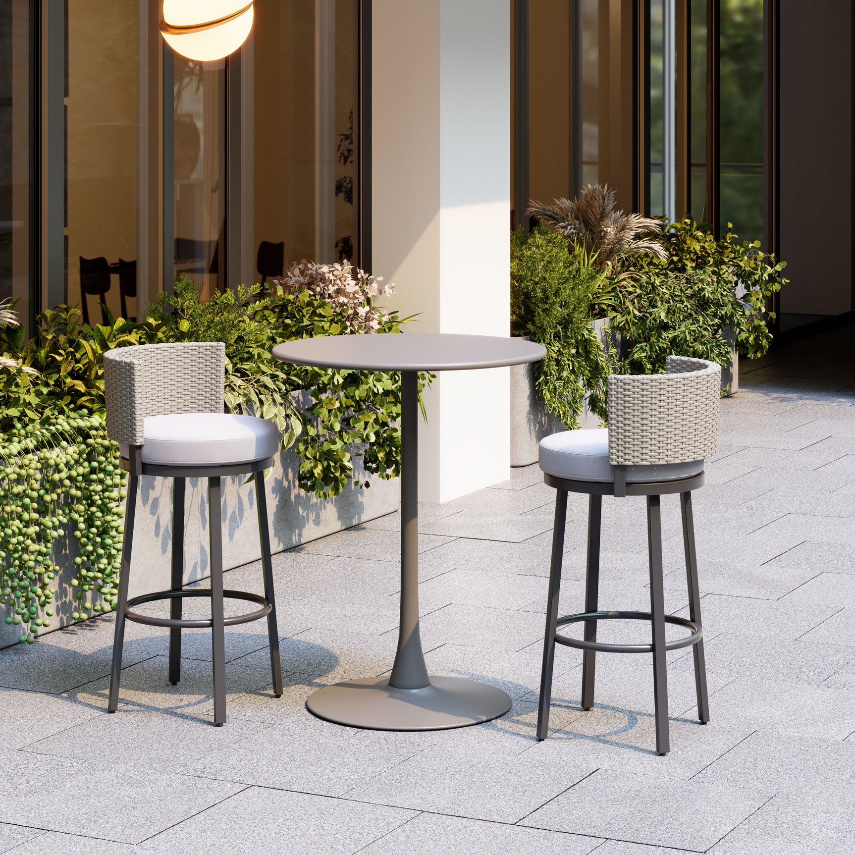 Midnight White Wave Barstool - Ornate Home