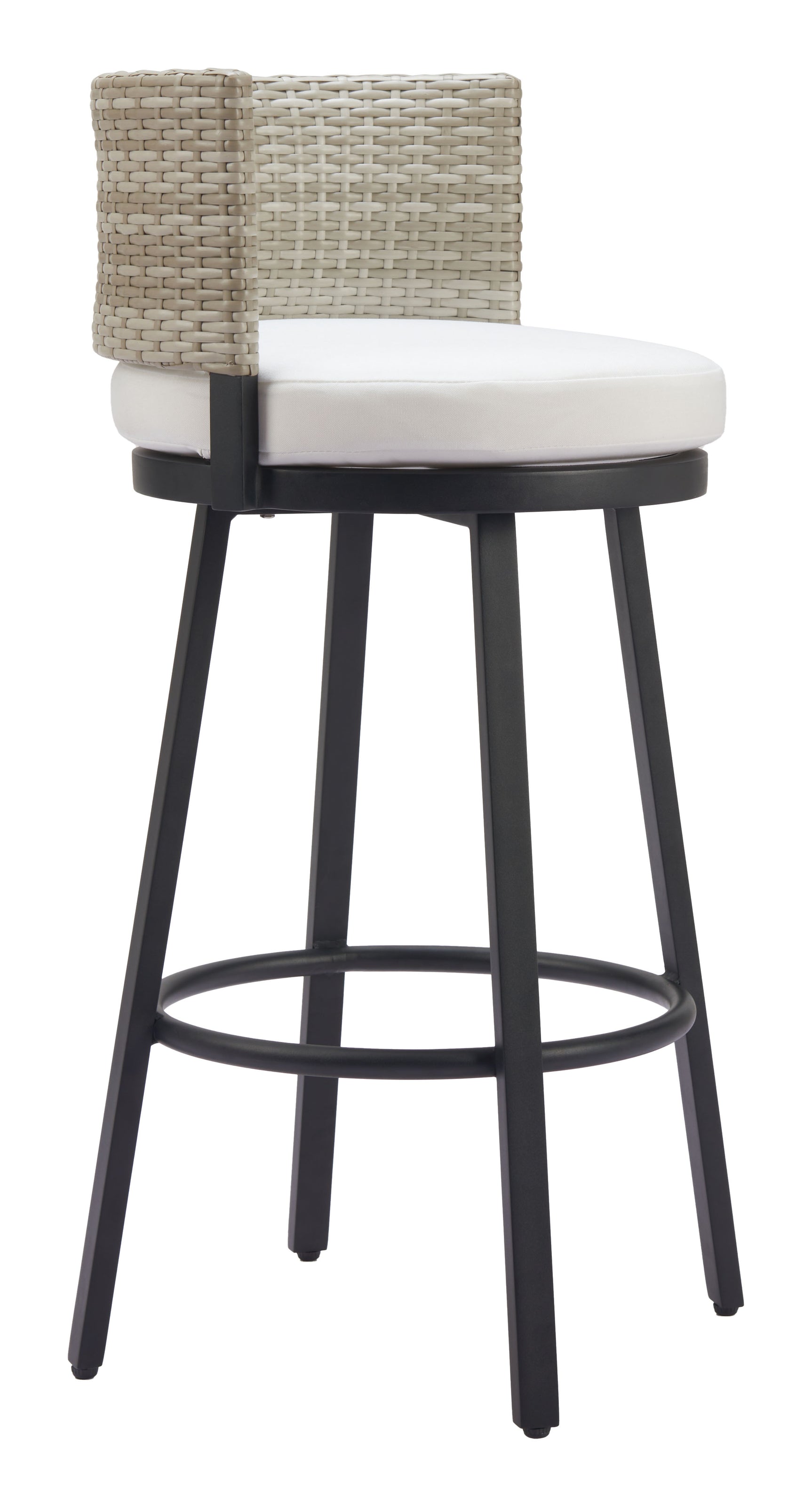 Midnight White Wave Barstool - Ornate Home