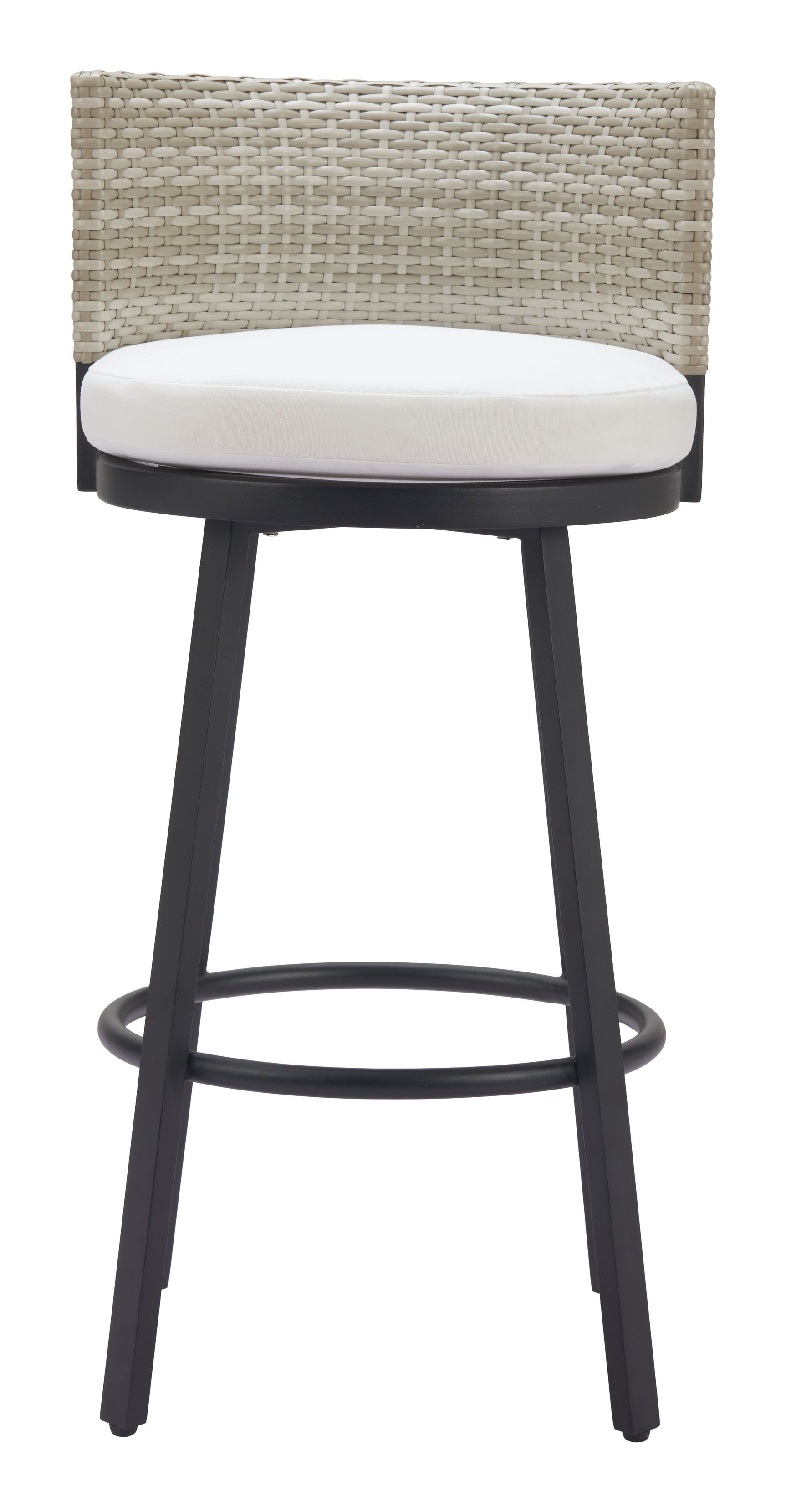 Midnight White Wave Barstool - Ornate Home
