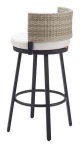 Midnight White Wave Barstool - Ornate Home